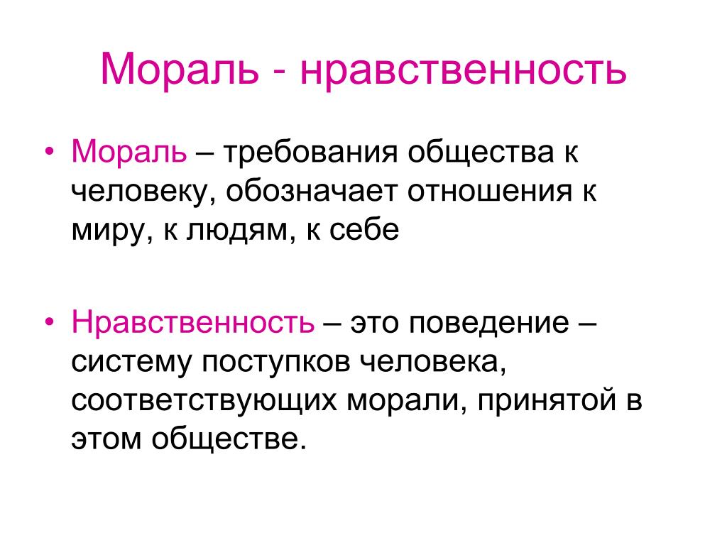 Право и нравственность презентация