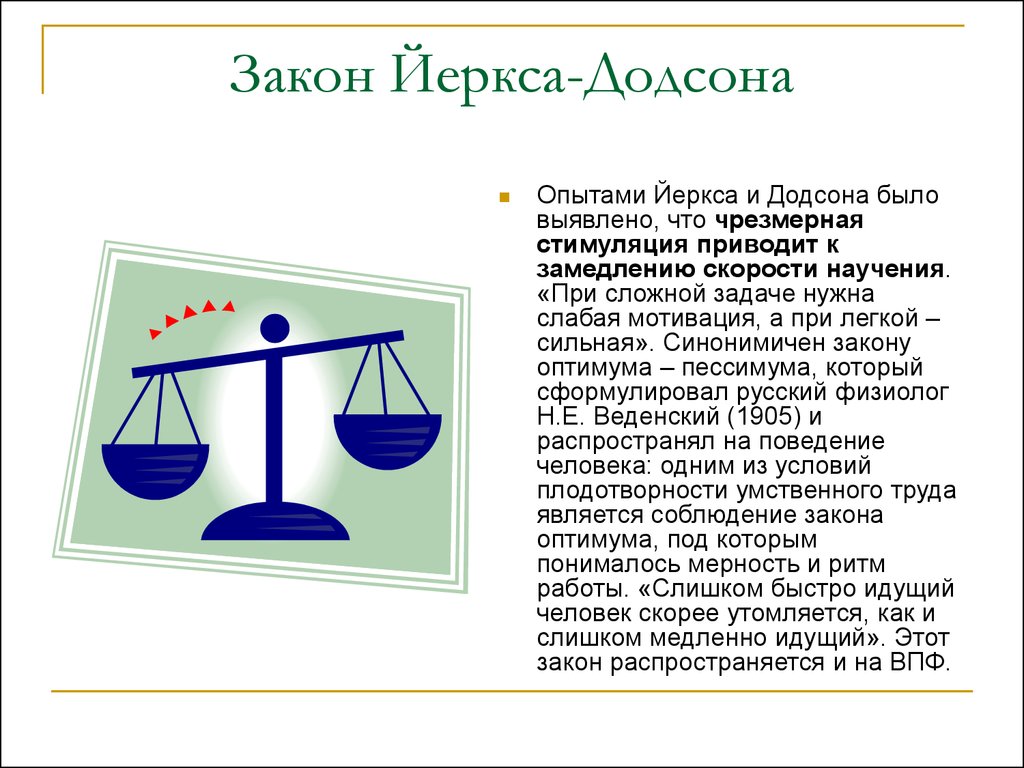 Закон оптимальной. Закон Йеркса Додсона. Оптимум мотивации закон Йеркса-Додсона. Теория Йеркса Додсона. Мотивация по закону (Йеркса-Додсона).