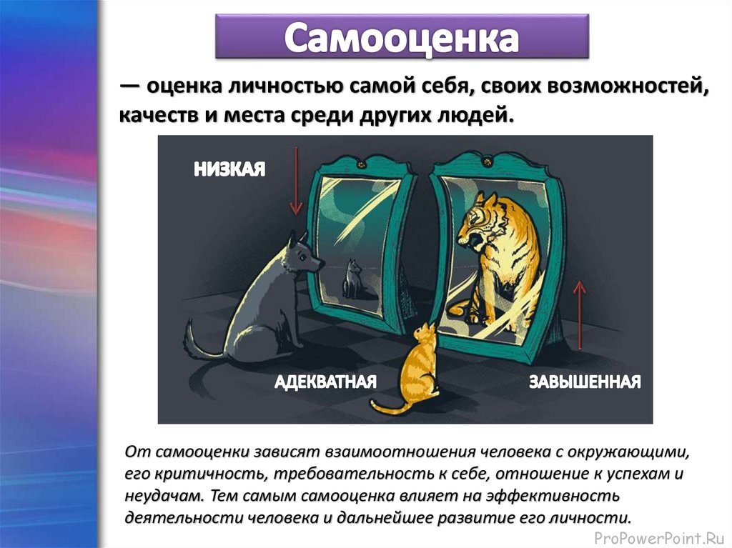 Картинка самооценка личности