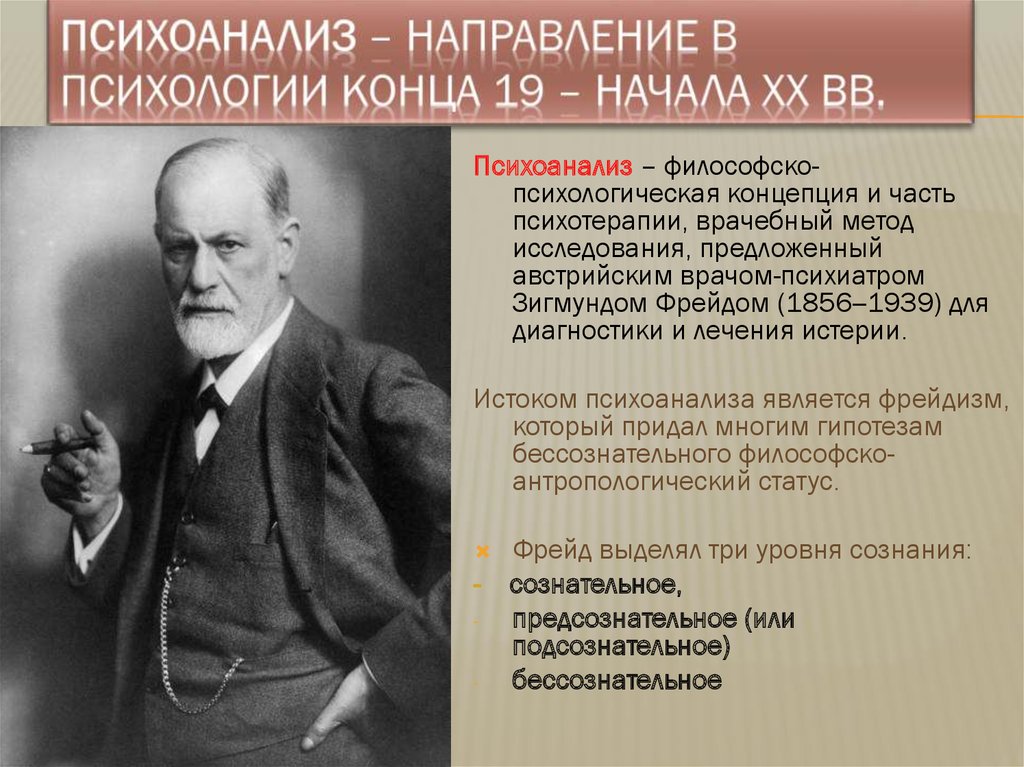 Презентация на тему психоанализ