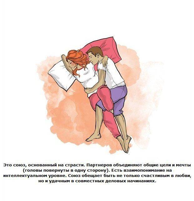 Позы для сна вдвоем и их значение с точки зрения психологии